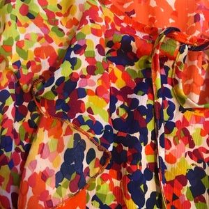 Fun flirty colorful blouse